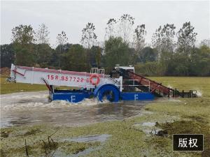 Quality 1000m2/h River Water Cleaning Machine Stainless Steel Boat Aquatic Weed Harvester wholesale