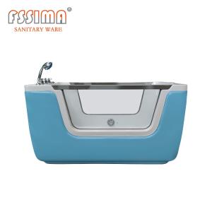Quality Side Glass Baby Spa Bathtub Air Bubble Freestanding Hydrotherapy Soaking wholesale