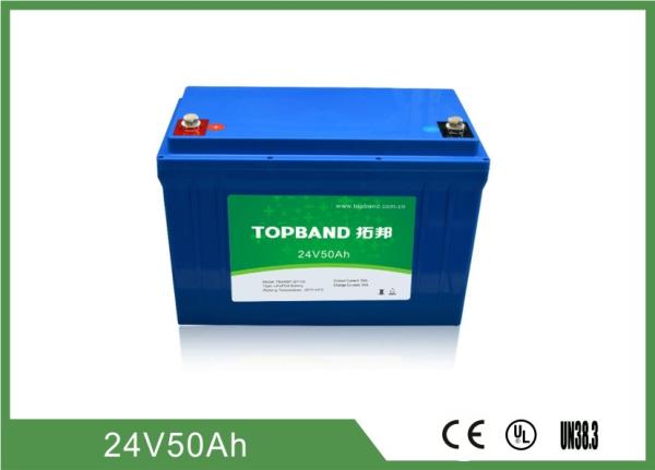 2000 Cycles Life Electric Forklift Battery 24V 50Ah Industrial Forklift