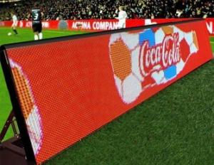 Quality DIP346 Advertising Sport LED Display 16mm Football Pitch Advertising Boards wholesale