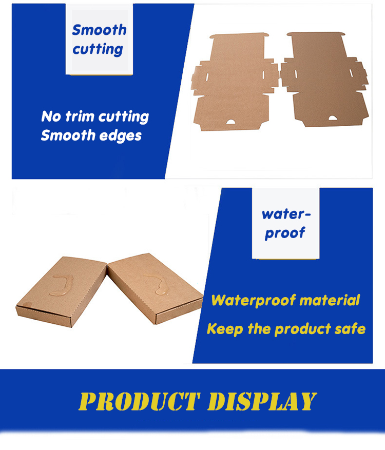 Degradable Corrugated Gift Box Shipping Kraft Easy Fold Mailers Full Protection