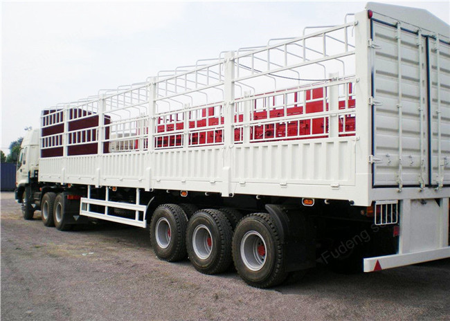 Customized 40ft flatbed drop side wall semi trailer for sale in Africa