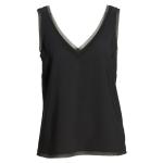High Quality 100% Cotton Deep V neck Gym Short Sleeve Tank Top for Women