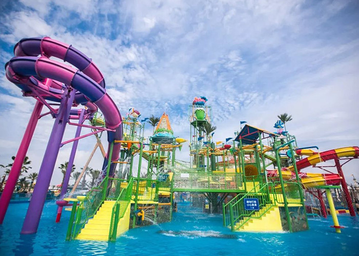 Super Boomerang Water Slide Playground For Amusement Park 1 Year Wanrranty