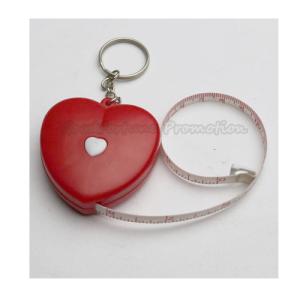Quality Hot Sale Promotional printed logo cloth measurement tape keychain keyrings gift wholesale