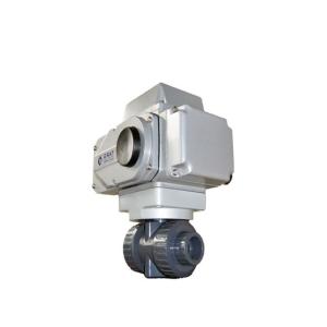 Quality 50mm 12V 3 Inch Plastic UPVC Electric Ball Valve Motorized Actuator Ball Valve wholesale