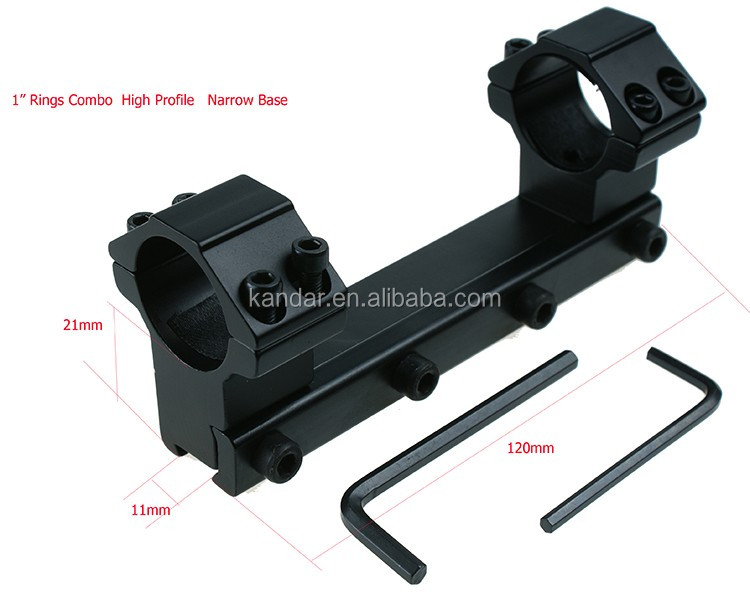 Aluminium Alloy One Piece Offset Low Profile Ring 25.4mm Scope Mount L2303 for Optic Sight 1 Inch Ring