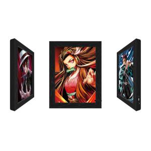 Quality Lenticular Flip Change Anime 3D Poster Frame LED Light Box wholesale