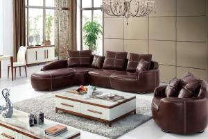 Quality modern leather home combination sofa furniture wholesale