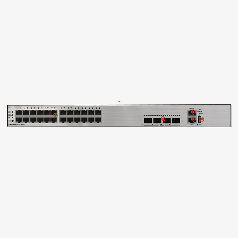S5735-L24P4X-A1 POE Network Switches 176Gbps/432Gbps For Speed Data Transfer