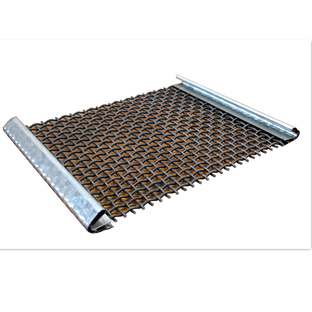 Anti Corrosion 304L Stainless Steel Crimped Wire Mesh 100 Micron 12.7mm Hole Heavy Duty