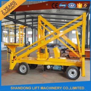 Quality 10m Diesel Engine Aerial Trailer Mounted Boom Lift Hire , Towable Articulating Boom Lift wholesale