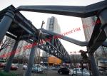 Long Span Metal Prefabricated Steel Truss Pedestrian Bridge Overcrossing Q345B -