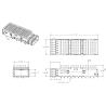 Buy cheap 2170704-4 QSFP28 Cage With Heat Sink Connector Press-Fit Through Hole Right from wholesalers
