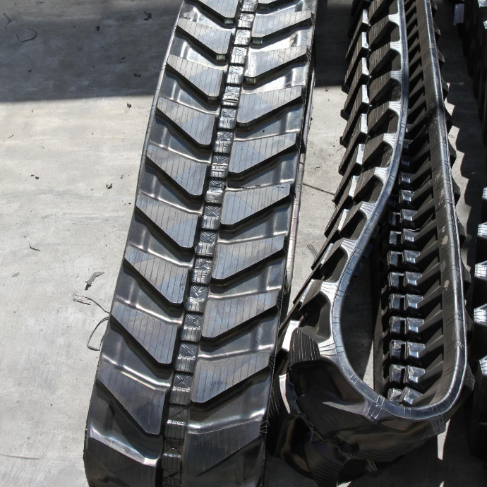 86 Link Excavator Continuous Rubber Track For Construction Equipment