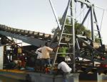 Gold Mining Trailinng Suction 80CBM/H Bucket Chain Dredger Alluvial Mining