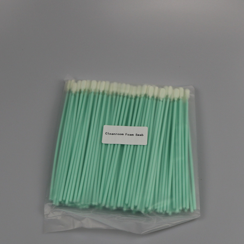 6.5" Cleanroom Long Black Handle Sponge Foam Swab Lint Free