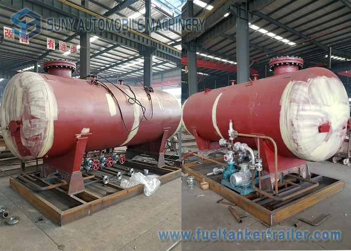 LPG tank trailer truck 4.2MT LPG skid tank Gas Station LPG Filling Plant LPG tank