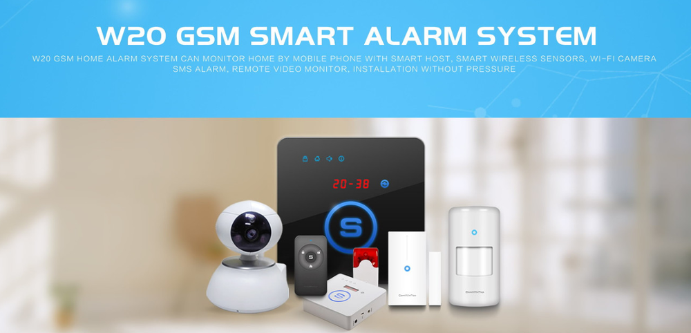 home smart monitor W20 wireless system wifi camera with relay output