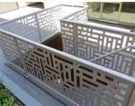 Exterior / Interior Aluminum Stair Railing Heat Insulation Balustrade Handrail