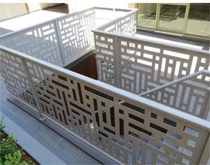 China Exterior / Interior Aluminum Stair Railing Heat Insulation Balustrade Handrail on sale