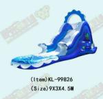 Aldult Outdoor Rental Inflatable Large Water Slides With Bouncy