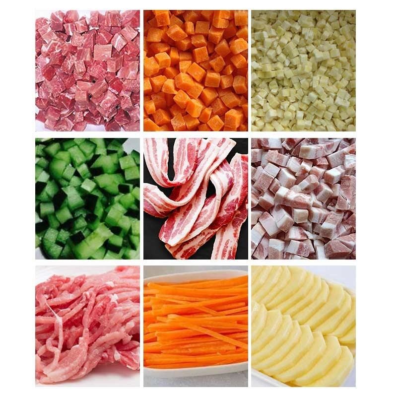Multifunctional Automatic Beef Chicken Dicer Frozen Meat Cube Cutting Machine Diced Into Small Cubes