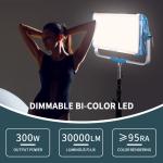 300W DMX Bi Color Studio LED Panel Light Photography Light Blue Tooth