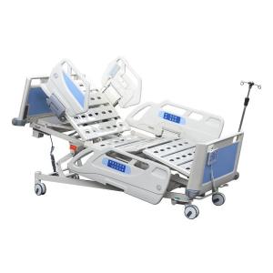 Quality Height Adjustment Electric Hospital Bed 5 Function Electric ICU Bed wholesale