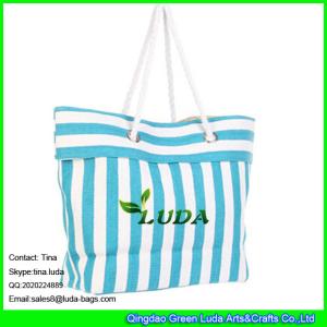 Quality LUDA striped women paper straw handbags wholesale