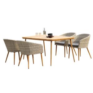 Quality Breadth 310mm Rattan Table And Chair For Outdoor wholesale