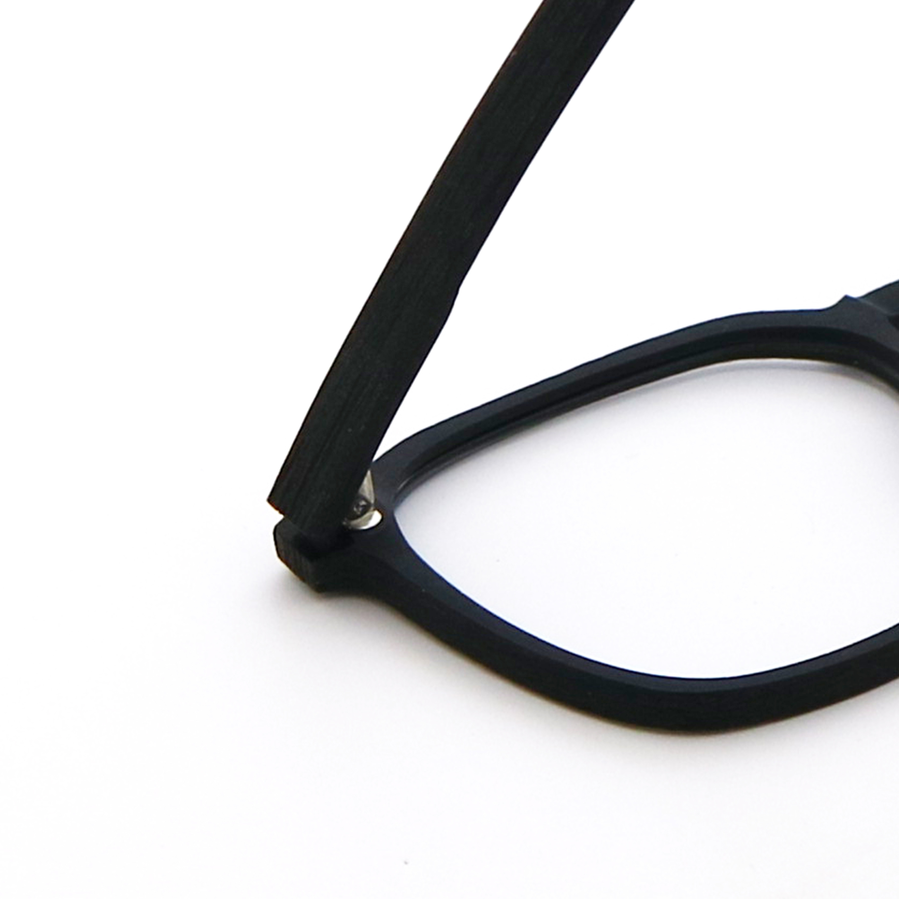 Polygons Wood Grain Frame Eye Glasses Acetate Glasses Frame Unisex