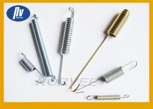 Quality Carbon Steel Golden Long Extension Springs Free Length For Industial Machinery wholesale