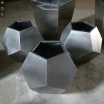 90cm outdoor flower metal planter copper hexagonal garden pots