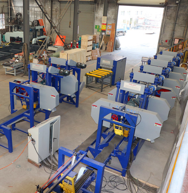 Multi Heads Bandsaw, Wood Cutting Horizontal Resaw Machine, Log Sawmill