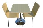 fiberglass FRP dining table and chair