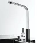 Sigle Lever kitchen cabinet faucet square design