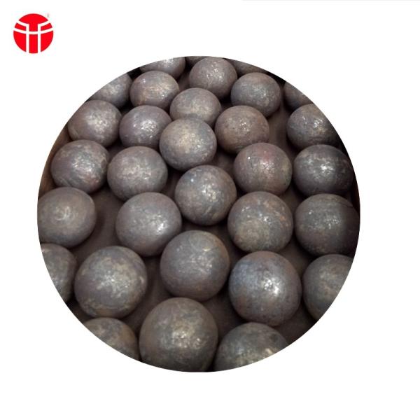 20mm 30mm Forged Solid Carbon Steel Ball , Cement Mill Grinding Balls For Silica