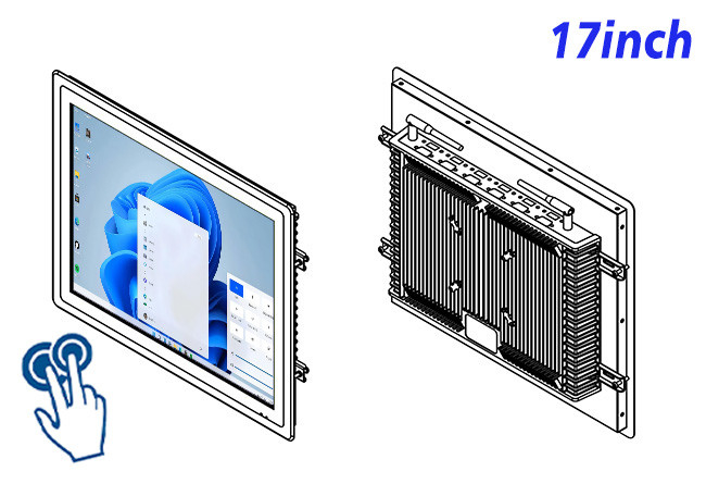 17-Inch Reliable Windows Touch Display for Security Systems and Industrial Control