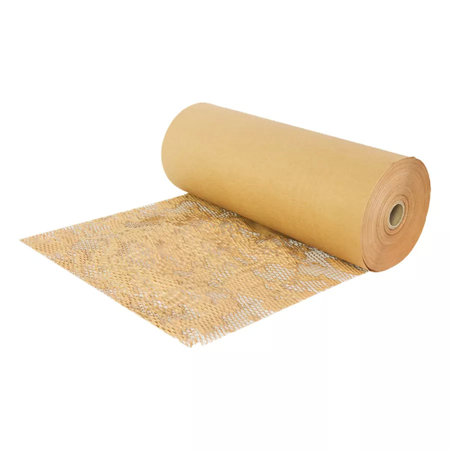 Biodegradable Protective Cushioning Filling Buffer Packaging Roll Kraft Wrap Honeycomb