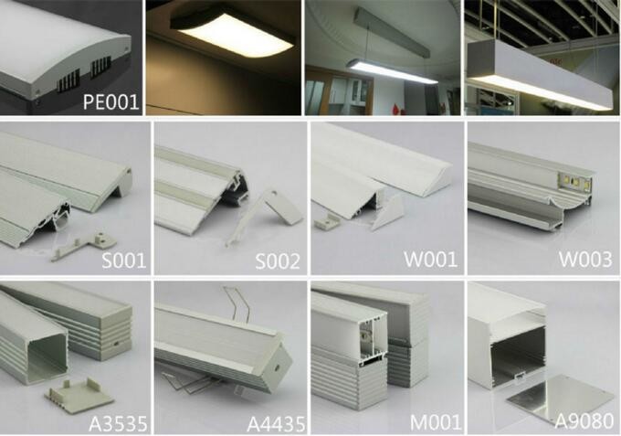 Waterproof 2m length LED aluminum extrusion profiles A2623 for LED Strips for shops stores mall