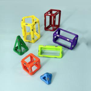 Quality Childrens Magnetic Building Sets , Three Dimensional Construction Magnetic Shape Tiles wholesale