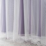 Embroidered Polyester Curtain Fabric High Shading Home Textiles Thermal