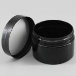 4.06oz 120ml Black Plastic Cosmetic Jars For Ink Glue Packaging