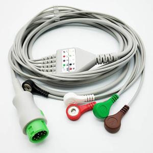 Quality Patient Monitor TPU Snap Connector ECG Electrode Leadwires wholesale