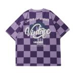 Plus Size Big Tall T Shirt Heavyweight Custom Logo Plaid Oversized Cotton