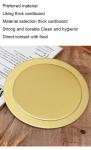 Golden Cake Boards Cardboard Food Beverage Smooth Cake Drum Round Shape for Cake
