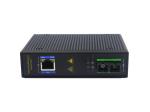 unmanaged industrial media converter 10/100M 1fiber+1RJ45 with DIN rail for