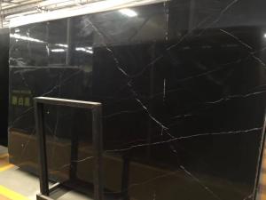 Quality Nero Marquina Polished Natural Marble Tile Bathroom Marble Shower Floor Tile wholesale