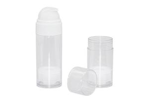 Quality Transparent 50ml 80ml PCR PET Airless Bottle Dispenser Pump For Cosmetic Packaging wholesale